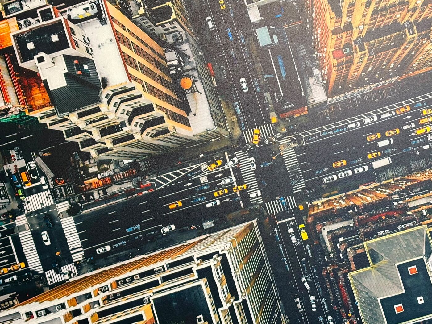 UV direct-to-wall print · New York aerial by Artisan Bespoke Walls and Floors, London and Kent